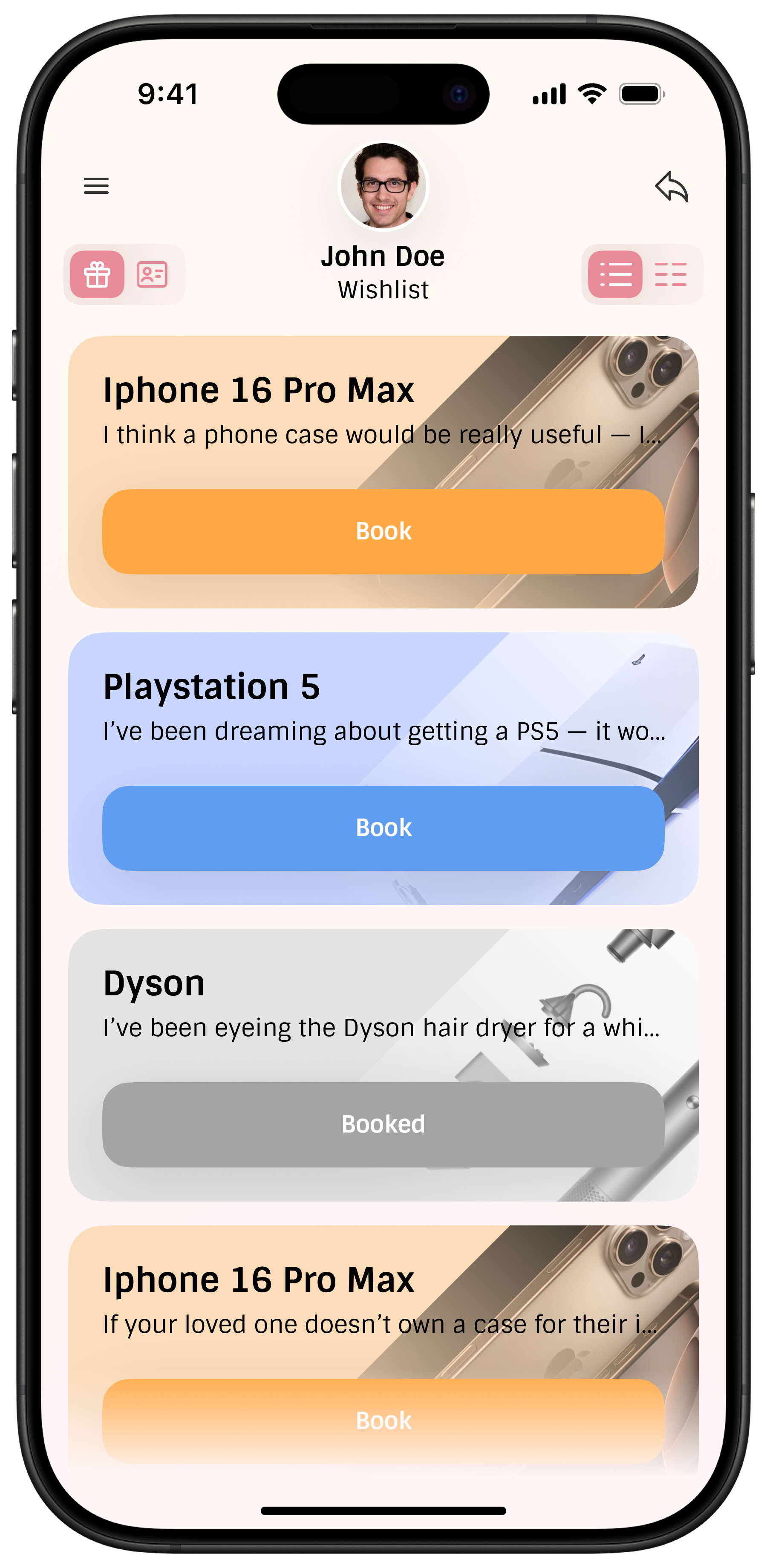 All your wishes in one place